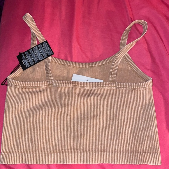 Tan Ribbed Top - Picture 2 of 2